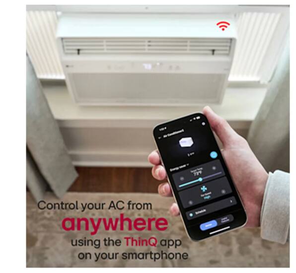 739  
Control your AC from anywhere using the ThinQ app on your smartphone

Control your AC from  
anywhere  
using the ThinQ app  
on your smartphone
