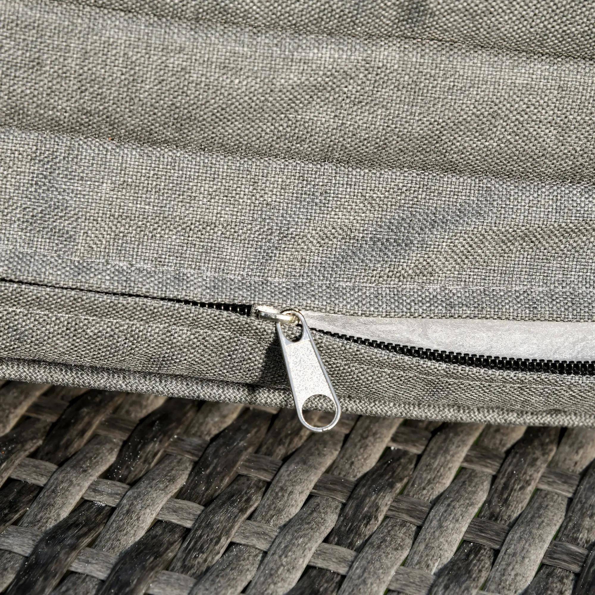 Alt View 4. Spaco - Spaco Foldable Chaise Lounge, 5-Level Adjustable Backrest, Breathable Mesh - Mixed-Grey.