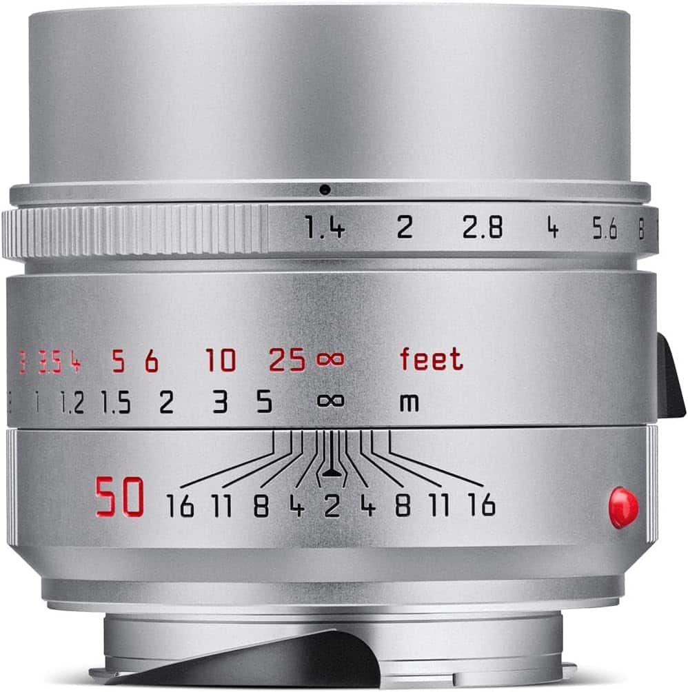 Leica - 50mm f/1.4 Summilux-M ASPH Lens, Silver - Black