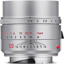 Leica - 50mm f/1.4 Summilux-M ASPH Lens, Silver - Black
