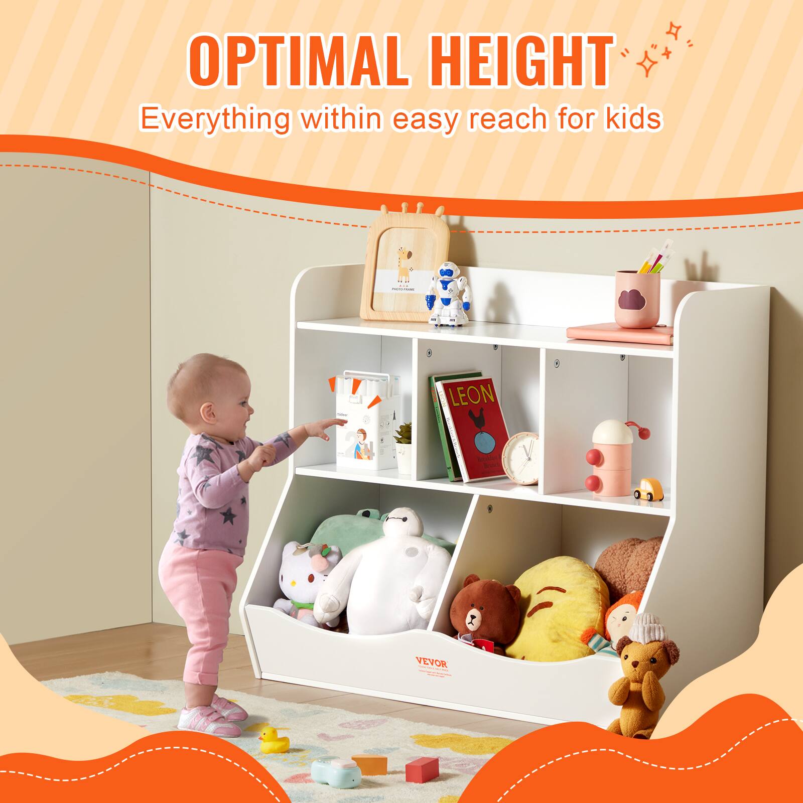 OPTIMAL HEIGHT
Everything within easy reach for kids

1. LEON badde Soh VEVOR