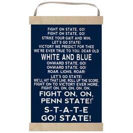 Jardine - Penn State Nittany Lions Fight Song Banner Sign - Navy