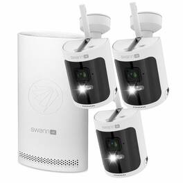 Swann - Refurbished Excellent - AllSecure4K Wireless Security Kit & 3x NVW-AS4KCAM 4K Wirefree Cameras