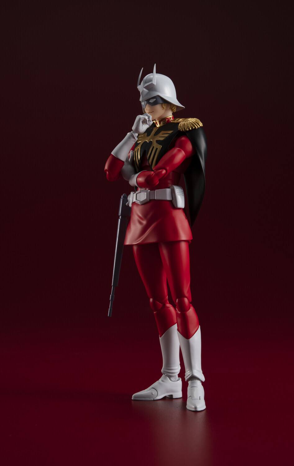 Alt View 1. Bandai - Tamashii Nations - Mobile Suit Gundam - S.H.Figuarts - Char Aznable Action Figure   - COLLECTIBLES - Multicolor.