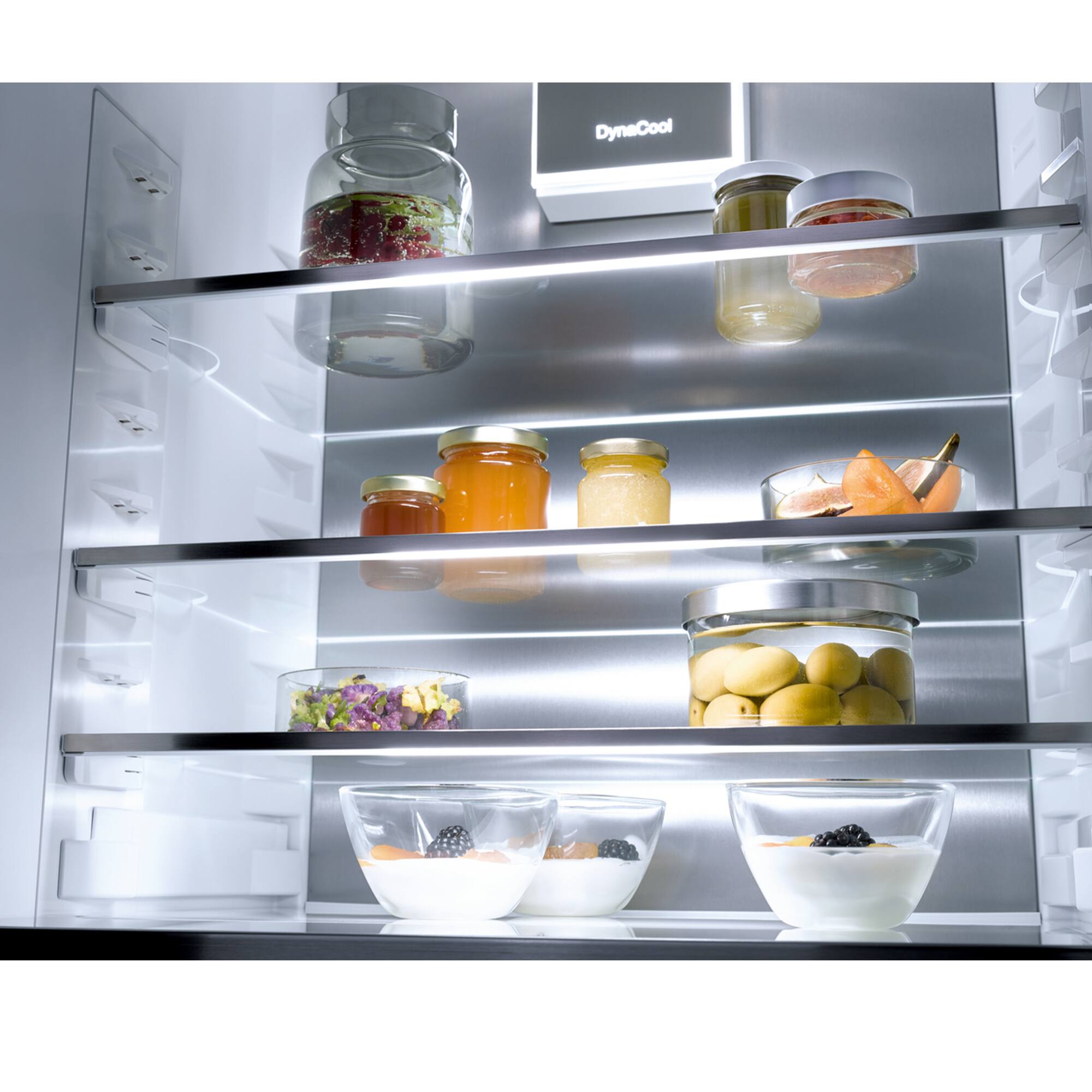 Alt View 11. Miele - KFN 7795 D 24" 8.7 Cu. Ft. Built-In Refrigerator-Freezer with PerfectFresh Active, IceMaker and WiFi - Custom Panel Ready.