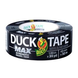Duck - MAX Strength 1.88 in. W X 35 yd L Black Duct Tape