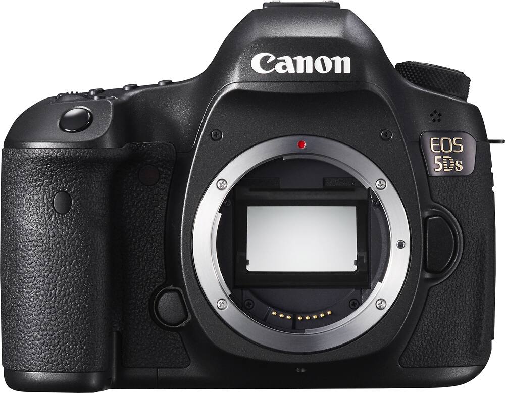 Front. Canon - EOS 5DS DSLR Camera (Body Only) - Black.