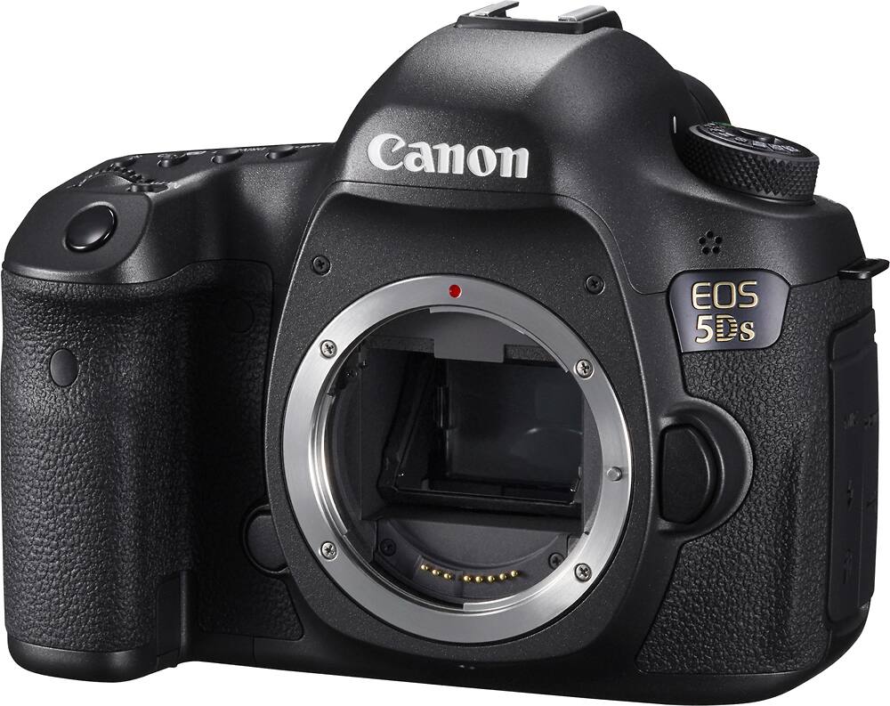 Left. Canon - EOS 5DS DSLR Camera (Body Only) - Black.