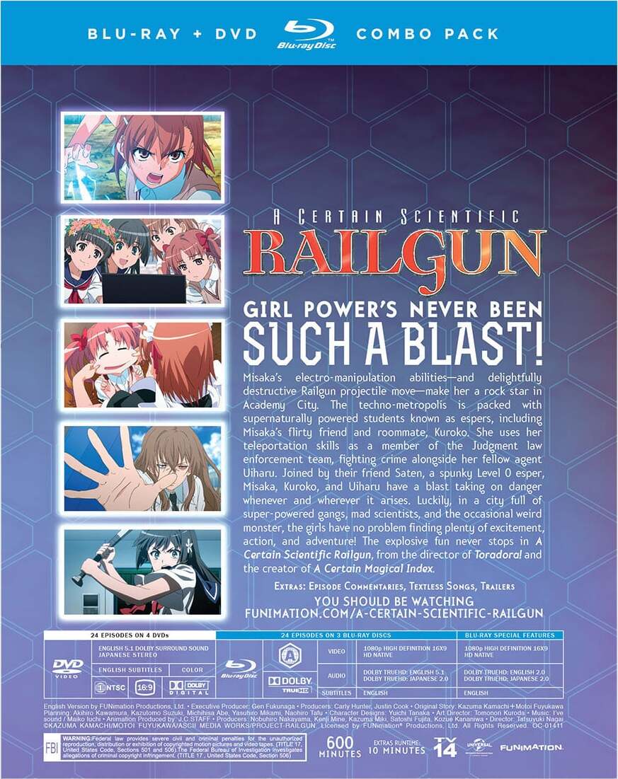 Alt View 1. Certain Scientific Railgun: The Complete Season 1   - BLU-RAY.