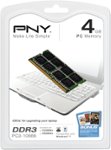 Front. PNY - Performance 4GB (1PK 4GB) 1.6GHz DDR3 Laptop Memory - Green.