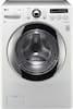 LG - SteamWasher 3.6 Cu. Ft. 9-Cycle High-Efficiency Steam Front-Loading Washer - White-Front_Standard