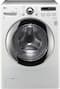 LG - SteamWasher 3.6 Cu. Ft. 9-Cycle High-Efficiency Steam Front-Loading Washer - White-Front_Standard