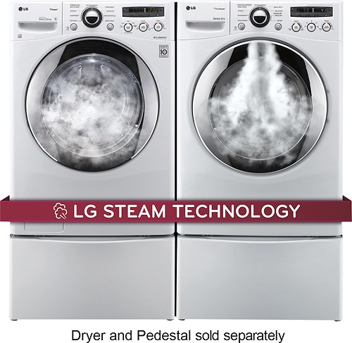 Best Buy: LG SteamWasher 3.6 Cu. Ft. 9-Cycle High-Efficiency Steam Front-Loading  Washer White WM2650HWA