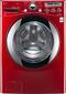 LG - SteamWasher 3.6 Cu. Ft. 9-Cycle High-Efficiency Steam Front-Loading Washer - Wild Cherry Red-Front_Standard