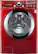 Front Standard. LG - SteamWasher 3.6 Cu. Ft. 9-Cycle High-Efficiency Steam Front-Loading Washer - Wild Cherry Red.