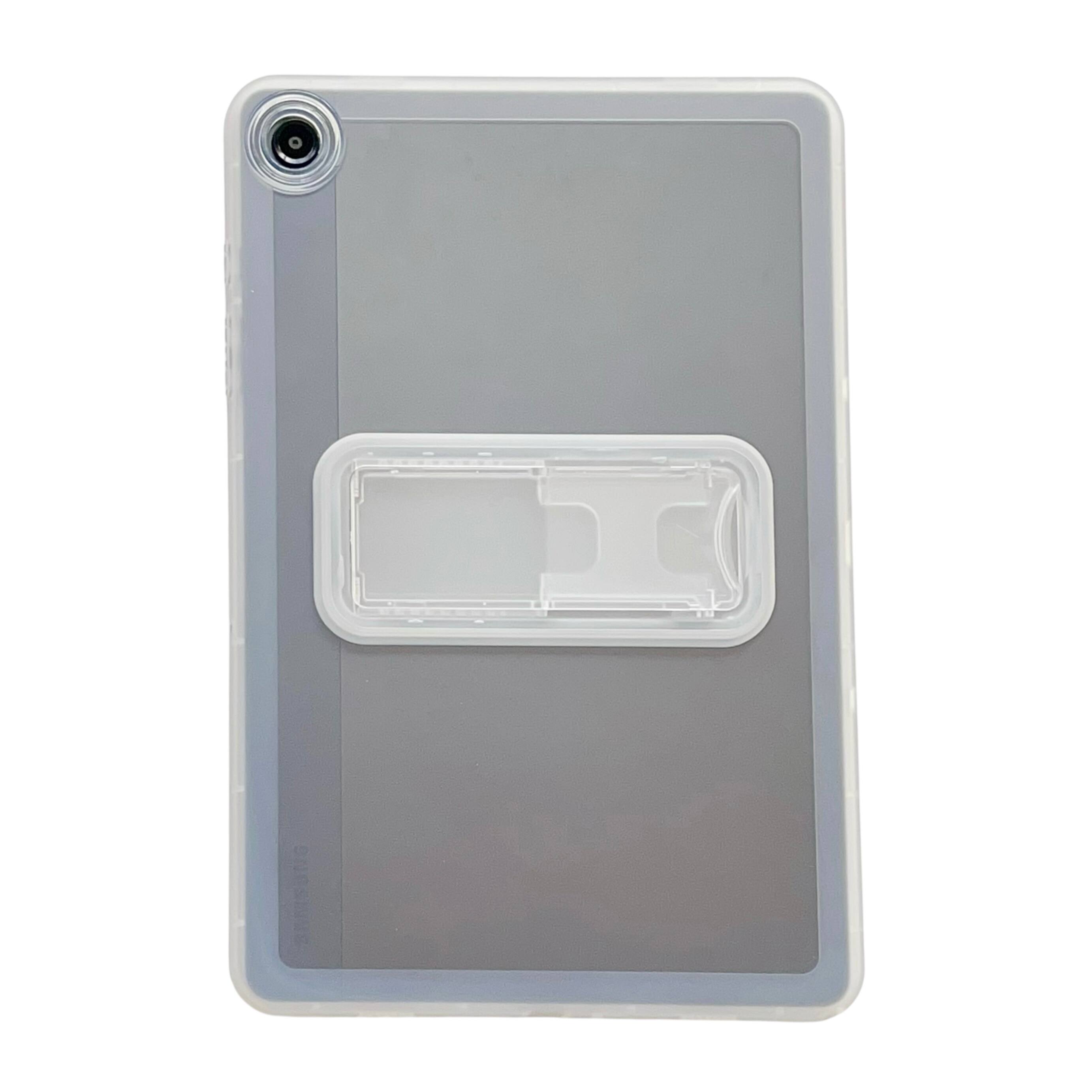 Front. Dteck - Case for Samsung Galaxy Tab A11 Plus 11 Inch 2026 (SM-X230/X236/X238), Slim Translucent Shockproof Stand Cover - Translucent.
