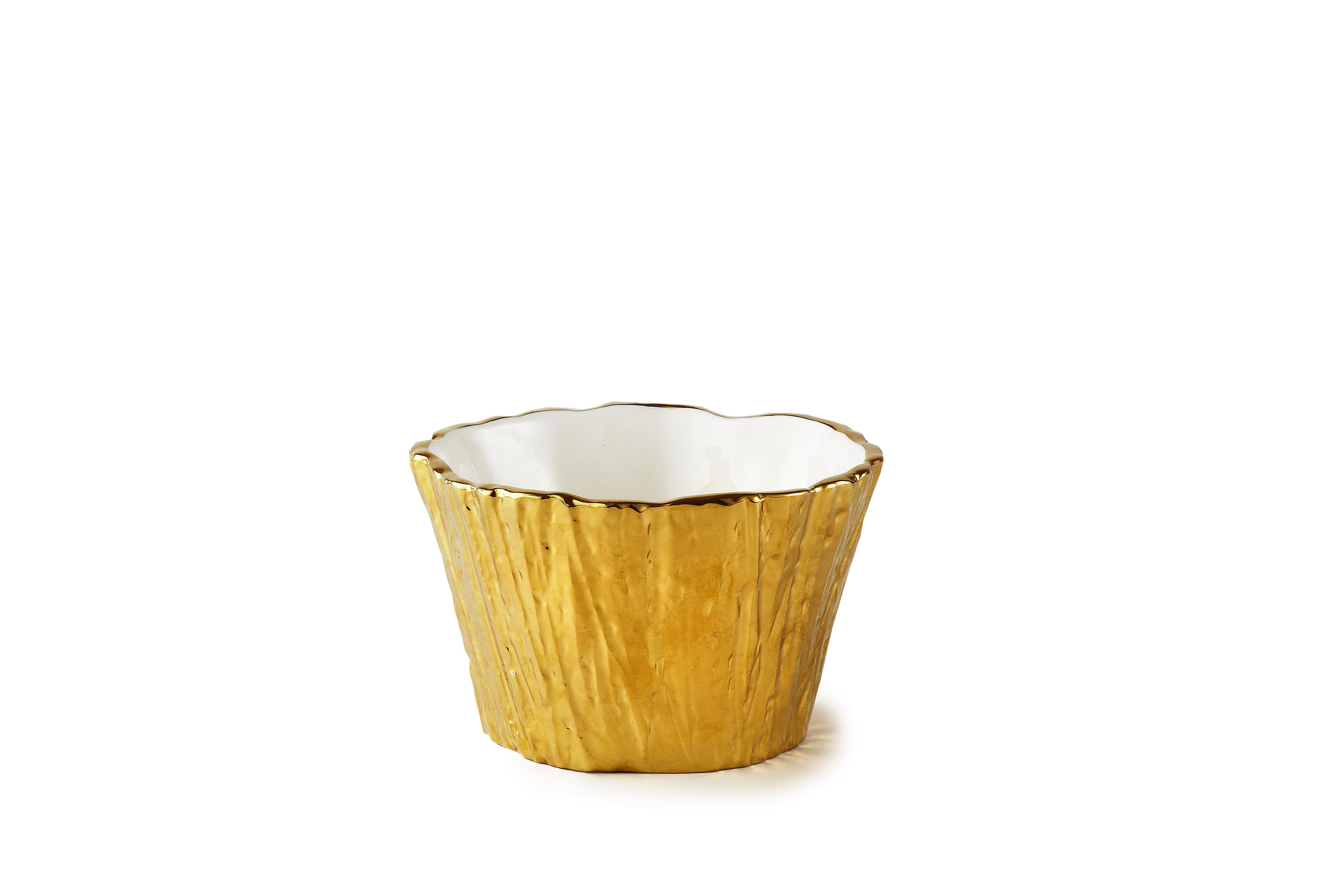 "Jiallo - Botanic Collection Titanium Porcelain Tree Bark bowl 5"" Gold - Color: Gold" price history on PriceWatchPro