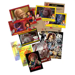 Fright-Rags - Child's Play Chucky Good Guys Trading Photo Cards Hobby Box | 24 Packs - Yellow