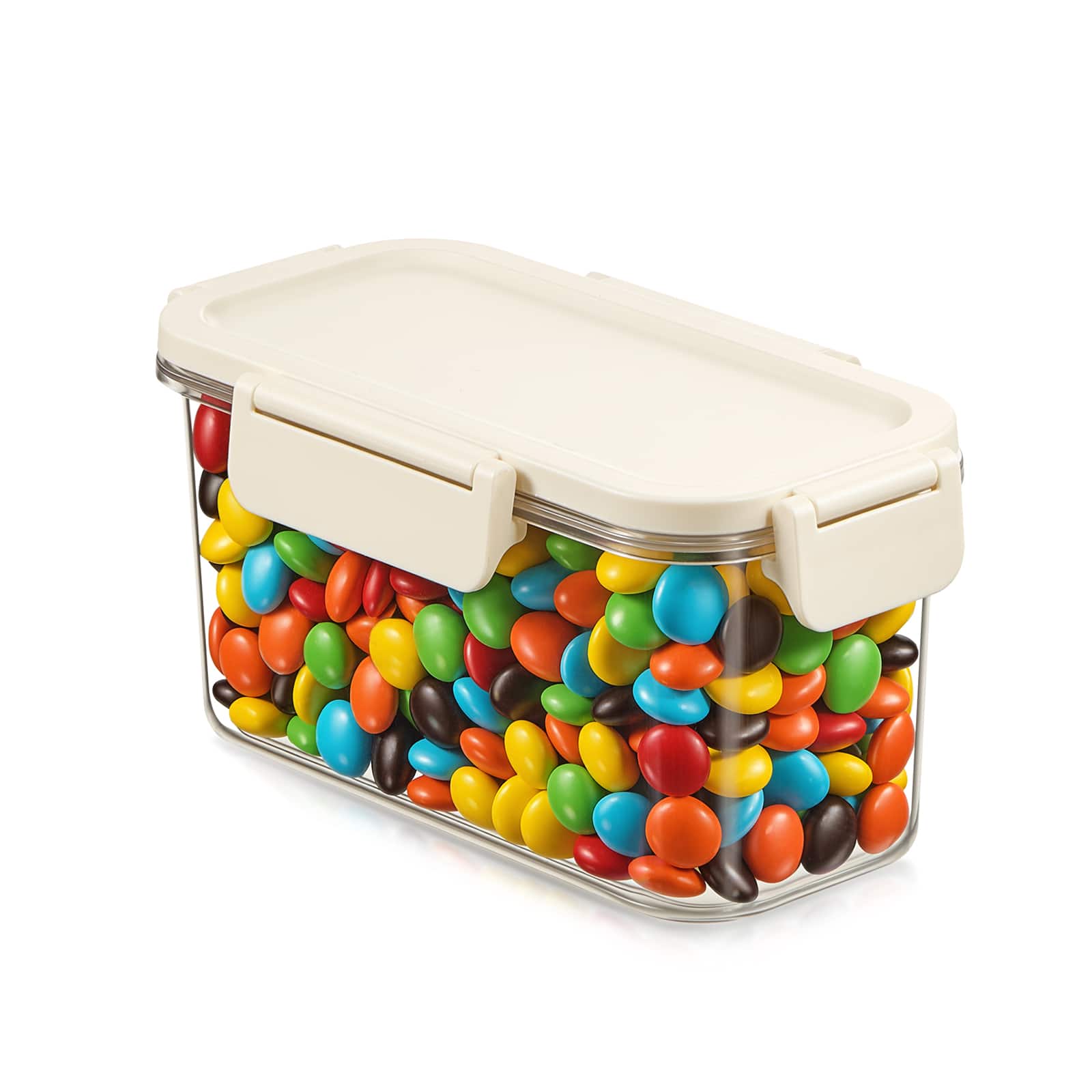 Sorbus - Airtight Food Storage Container- Stackable Pantry Canister with Secure Lid for Rice, Cereal, Flour, Pasta - Clear
