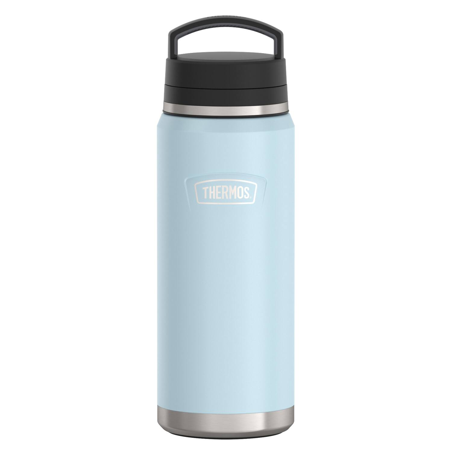 Front. Thermos - Icon 40-Oz Stainless Steel Dual-Temperature Beverage Bottle - Glacier.