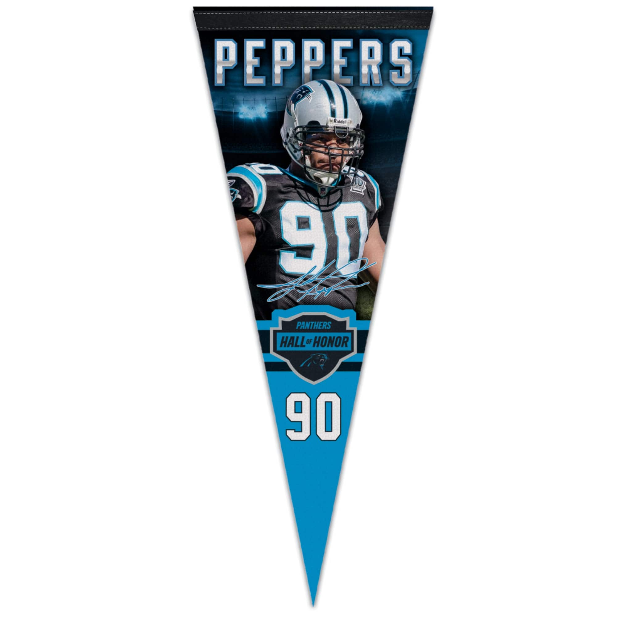 WinCraft - Julius Peppers Carolina Panthers 2023 Hall of Honor 12" x 30" Premium Pennant - Multicolor