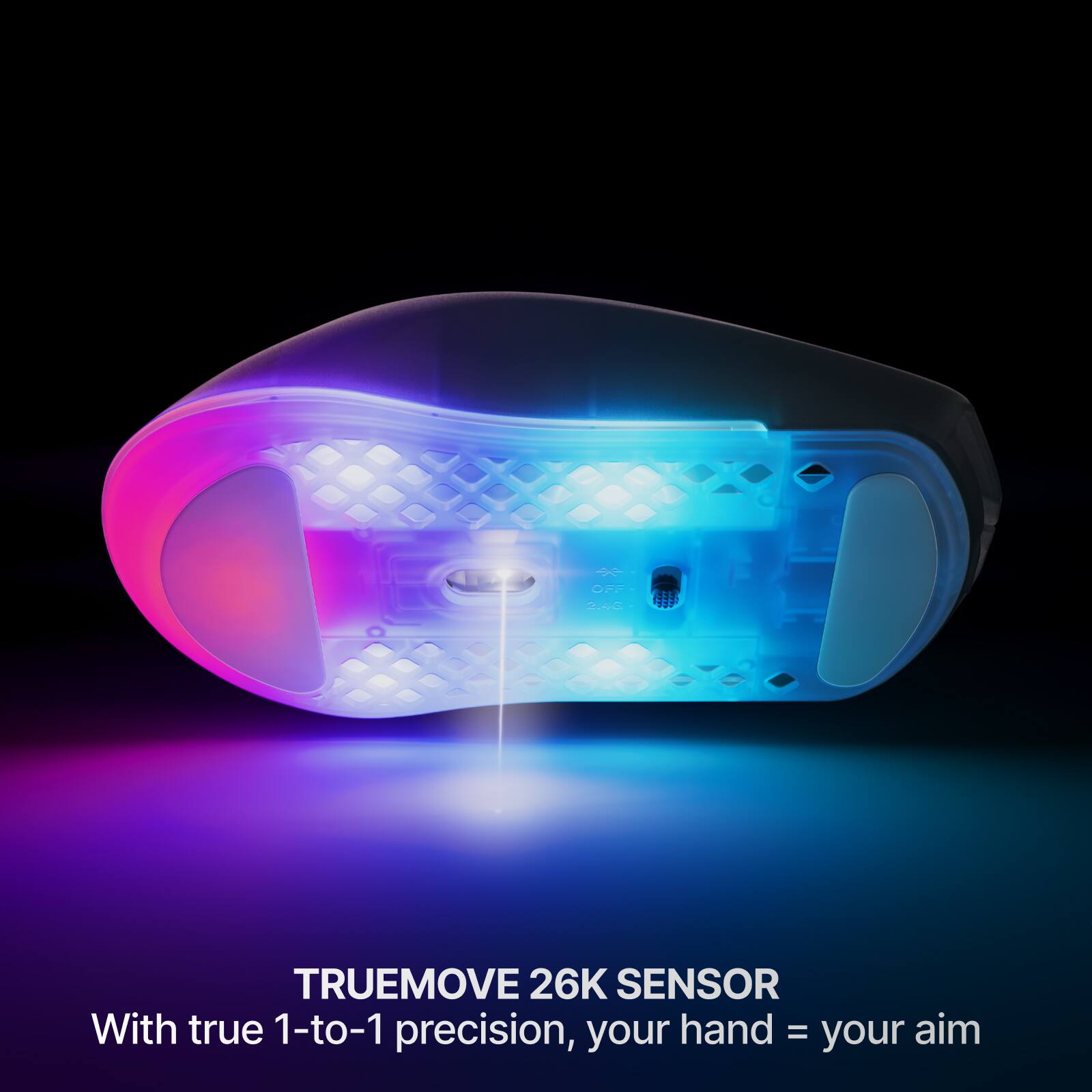 TRUEMOVE 26K SENSOR  
With true 1-to-1 precision, your hand = your aim
