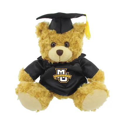 Front. Jardine - Marquette Golden Eagles 12'' Graduation Plush Bear - Oatmeal.