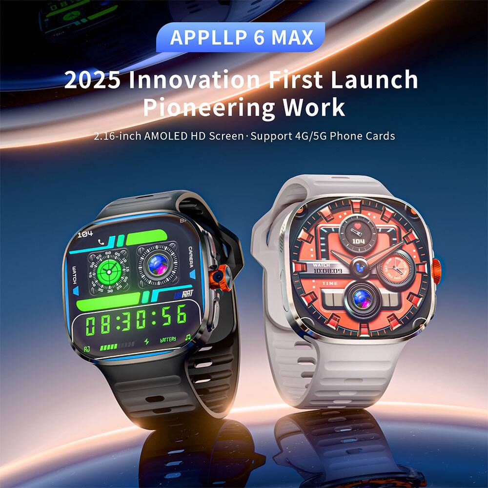 APPLL P 6 MAX  
2025 Innovation First Launch Pioneering Work  
2.16-inch AMOLED HD Screen Support 4G/5G Phone Cards  
B 104 60 20 WATCH 12 OS SI CAMERA 55 LONFIAT 08:30:56 BAITERY GR  
104 WATCH 10:08:09 TIME