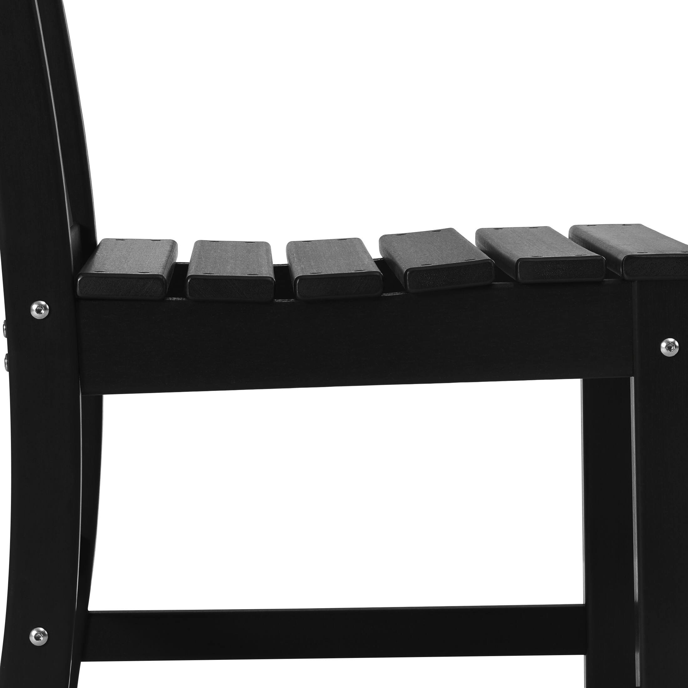 Alt View 3. WestinTrends - WestinTrends Malibu Outdoor Patio Dining Chair - Black.
