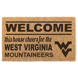 Jardine - West Virginia Mountaineers 18" x 30" Welcome Doormat - Brown