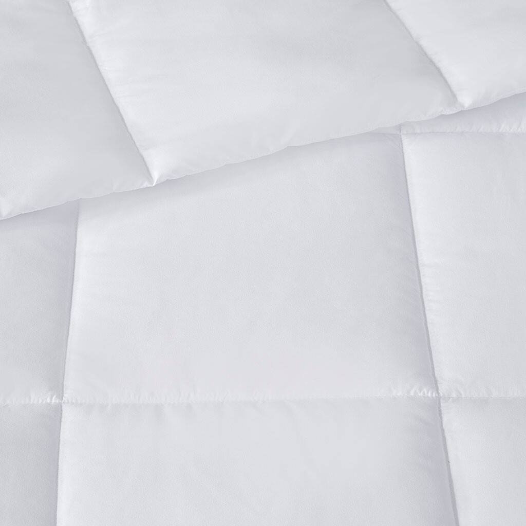 Alt View 3. Gracie Mills - Gracie Mills Sims Oversized Microfiber Comforter with HeiQ Smart Temp Treatment - White.