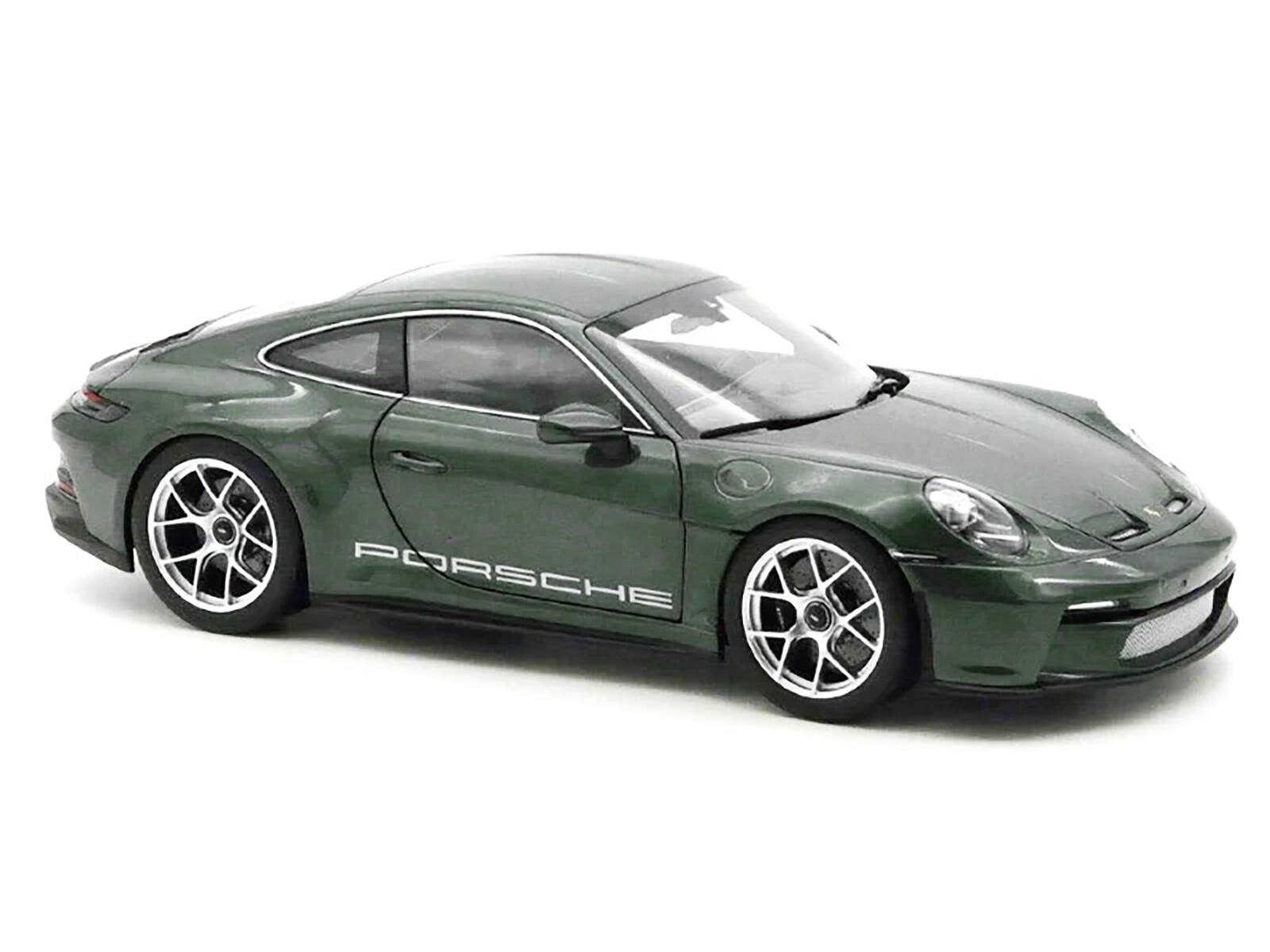 Alt View 1. Norev - 2023 Porsche 911 S/T Malachite Green Metallic 1/18 Diecast Model Car by Norev.