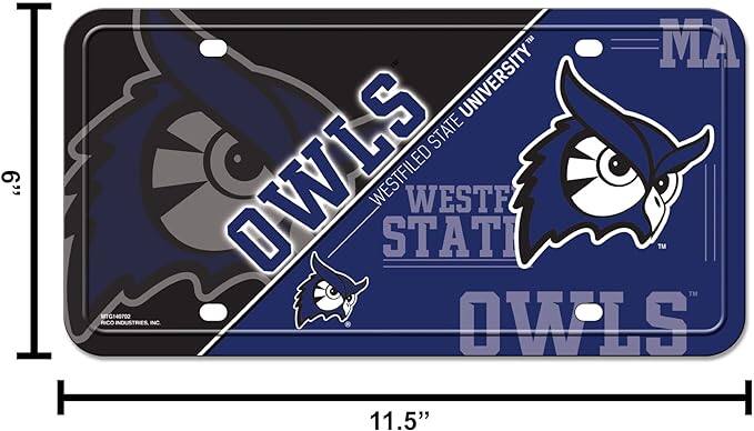 6" MA WESTFIELD STATE UNIVERSITY™ WESTFIELD STATE OWLS™ TG140702 ROO INDUSTRIES INC 11.5"