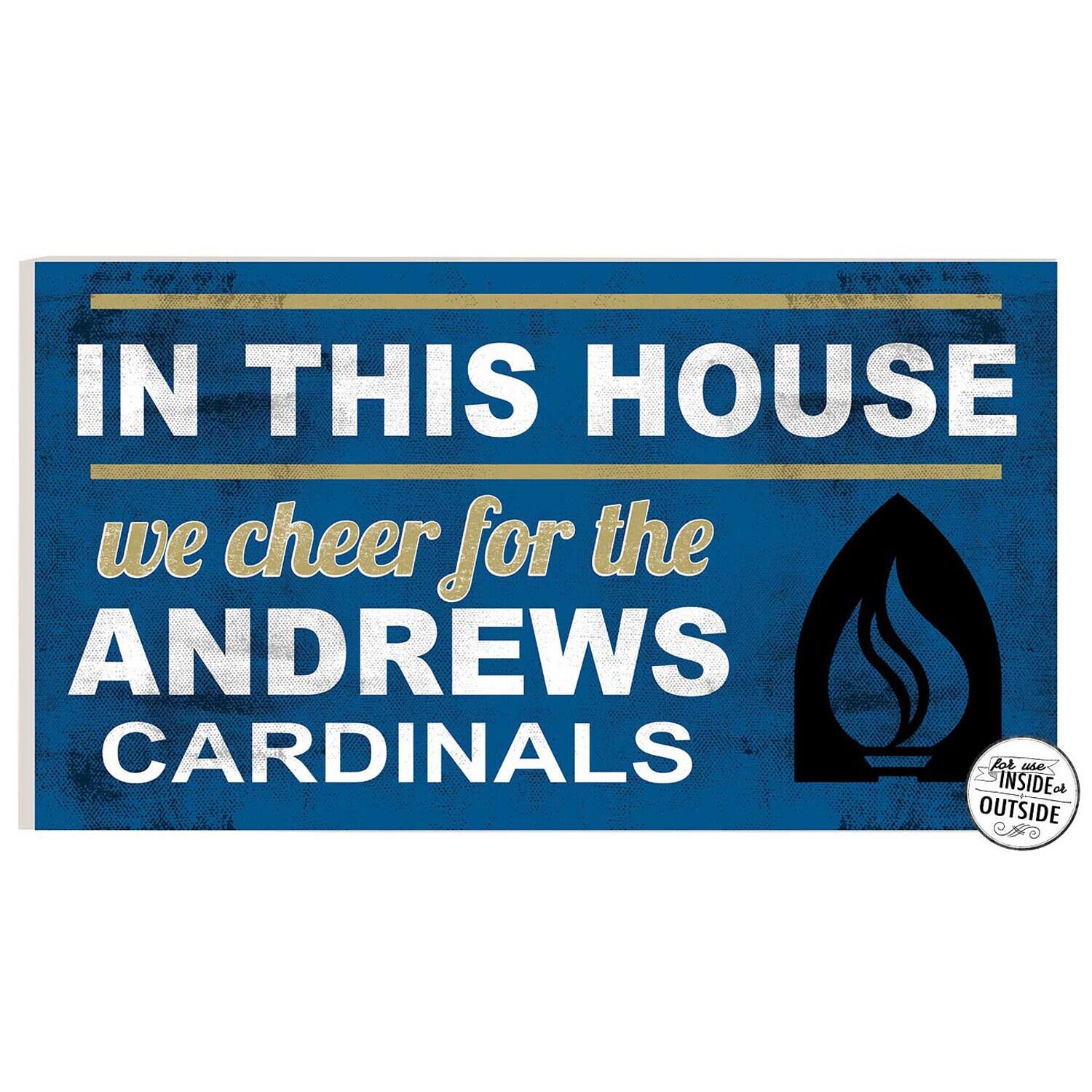 Andrews University Cardinals 11" x 20" Indoor/Outdoor In This House Sign