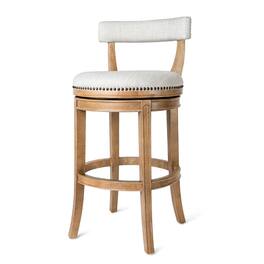 Maven Lane - 31" Alexander Bar Stool Finish with Fabric Upholstery - Weathered Oak