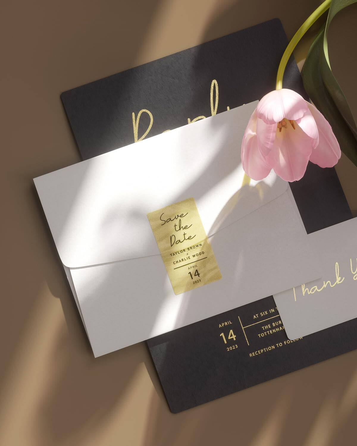 Save the Date  
TAYLOR BROWN & CHARLIE WOOD  
APRIL 14 2023  

I thank you  

APRIL 14 2023  
AT SIX IN THE BUR TOTTENHAM  
RECEPTION TO FOLLOW