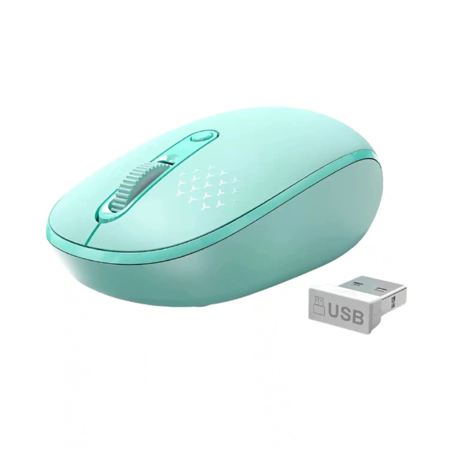 Stock Preferred - Portable Wireless Mouse 2.4GHz Silent Optical USB - Wireless - Mint