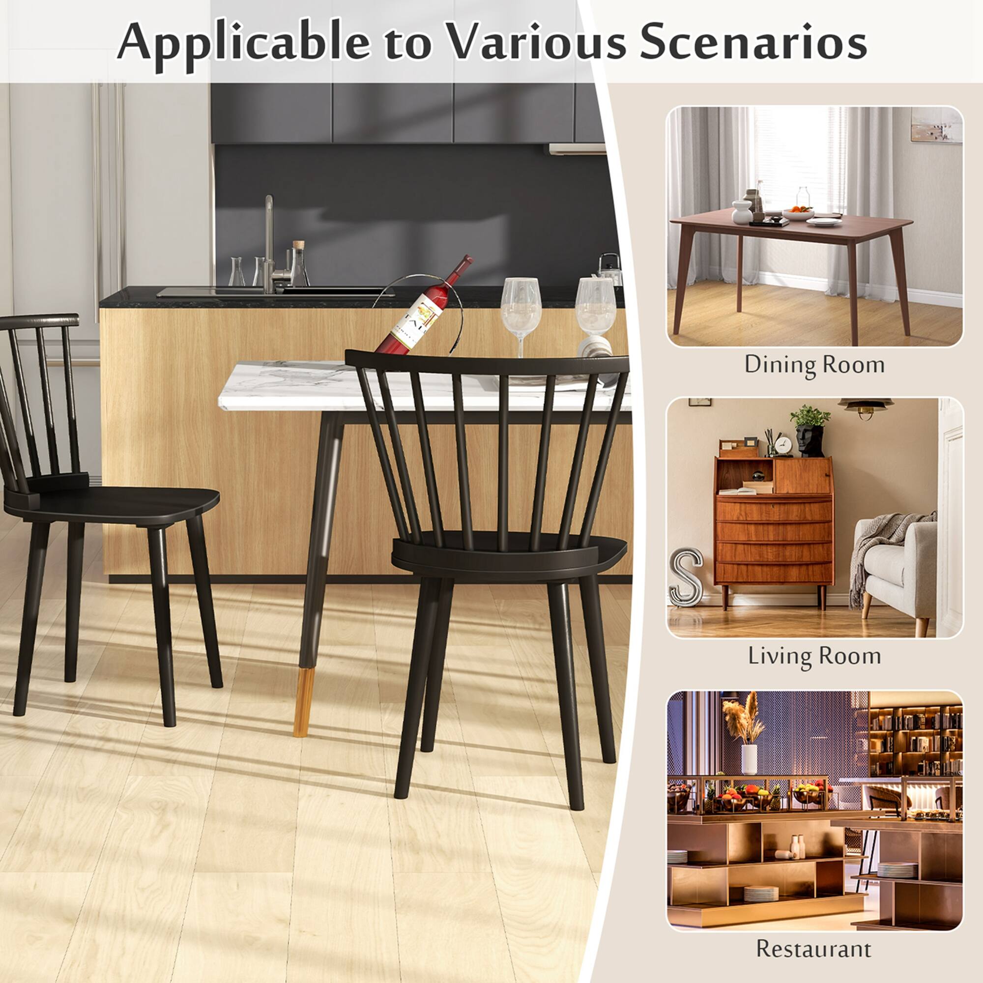 Applicable to Various Scenarios: Dining Room, Living Room, Restaurant