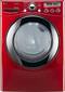 LG - SteamDryer 7.3 Cu. Ft. 9-Cycle Ultra-Large Capacity Steam Electric Dryer - Wild Cherry Red-Front_Standard