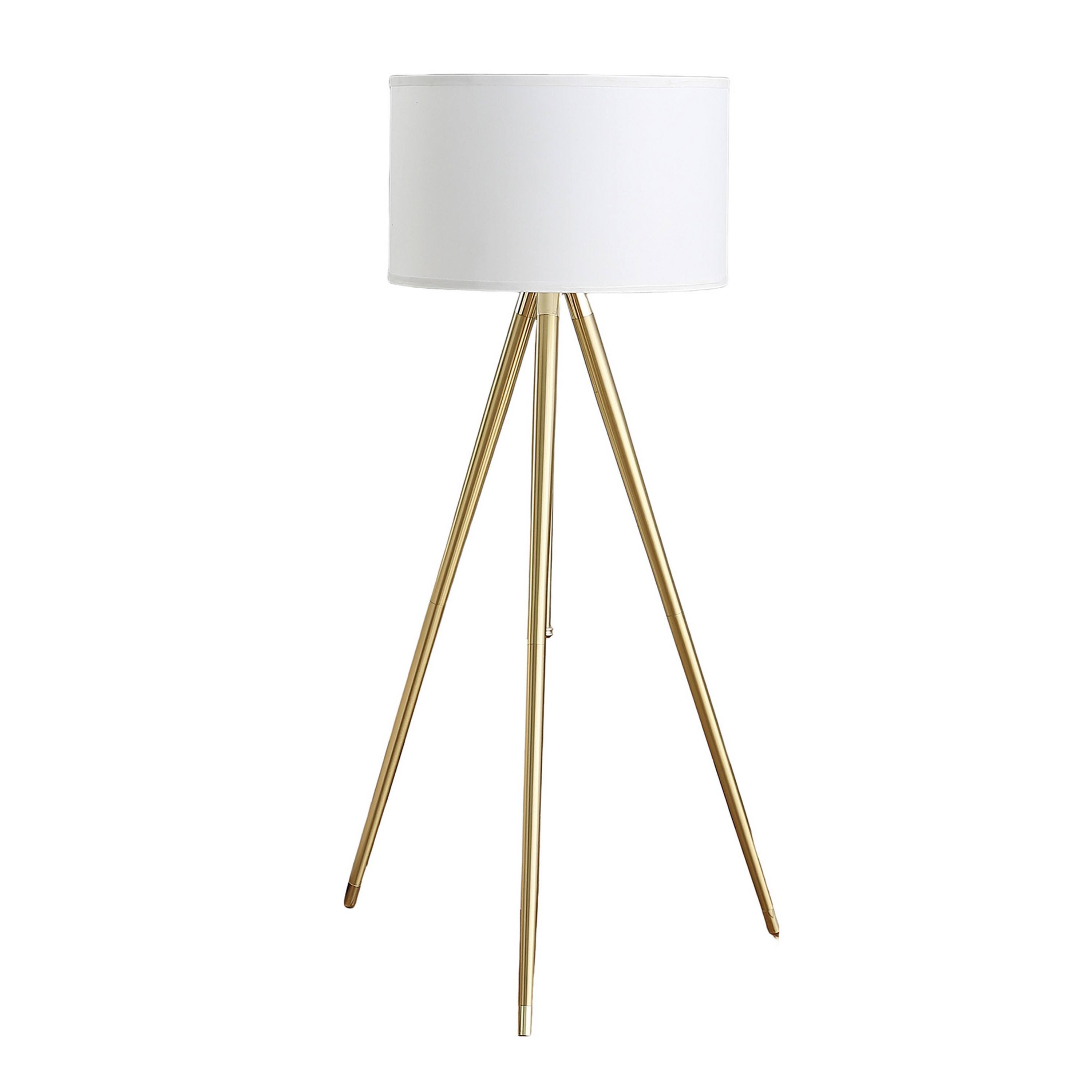 Front. Manhattan Lane - Kera Floor Lamp, Drum Shade, Tripod Base 64 Inch.