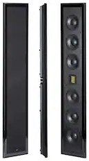 Front. MartinLogan - Motion Dual 4" Passive 2-Way Bookshelf Speaker (Each) - Black.