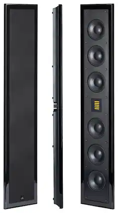 Front. MartinLogan - Motion Dual 4" Passive 2-Way Bookshelf Speaker (Each) - Black.