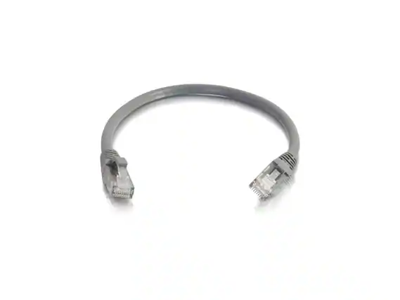 Front. Cables to Go - Cables to Go 6-Inch Cat6 Snagless Unshielded Network Patch Cable, Grey (951).