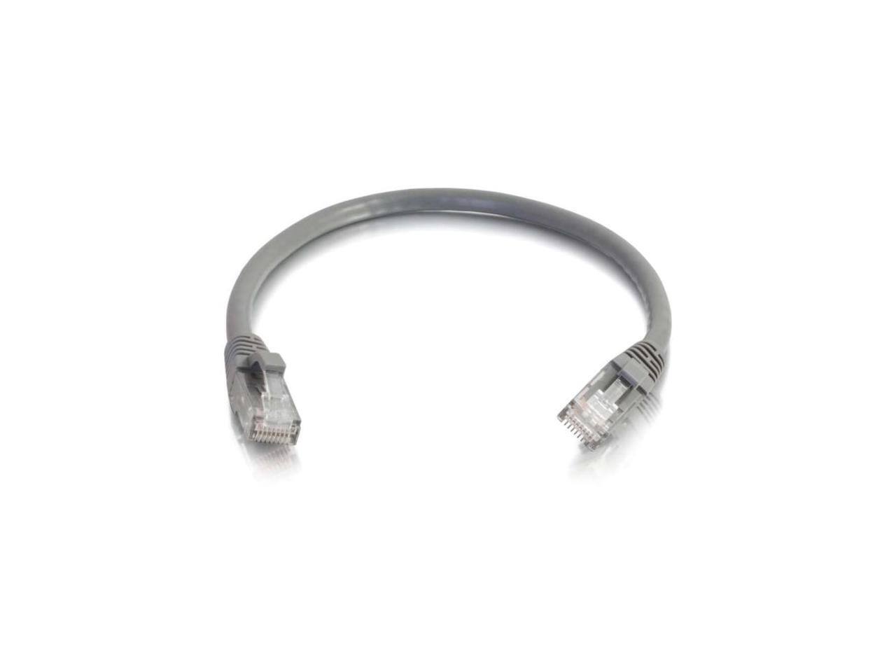 Front. Cables to Go - Cables to Go 6-Inch Cat6 Snagless Unshielded Network Patch Cable, Grey (951).