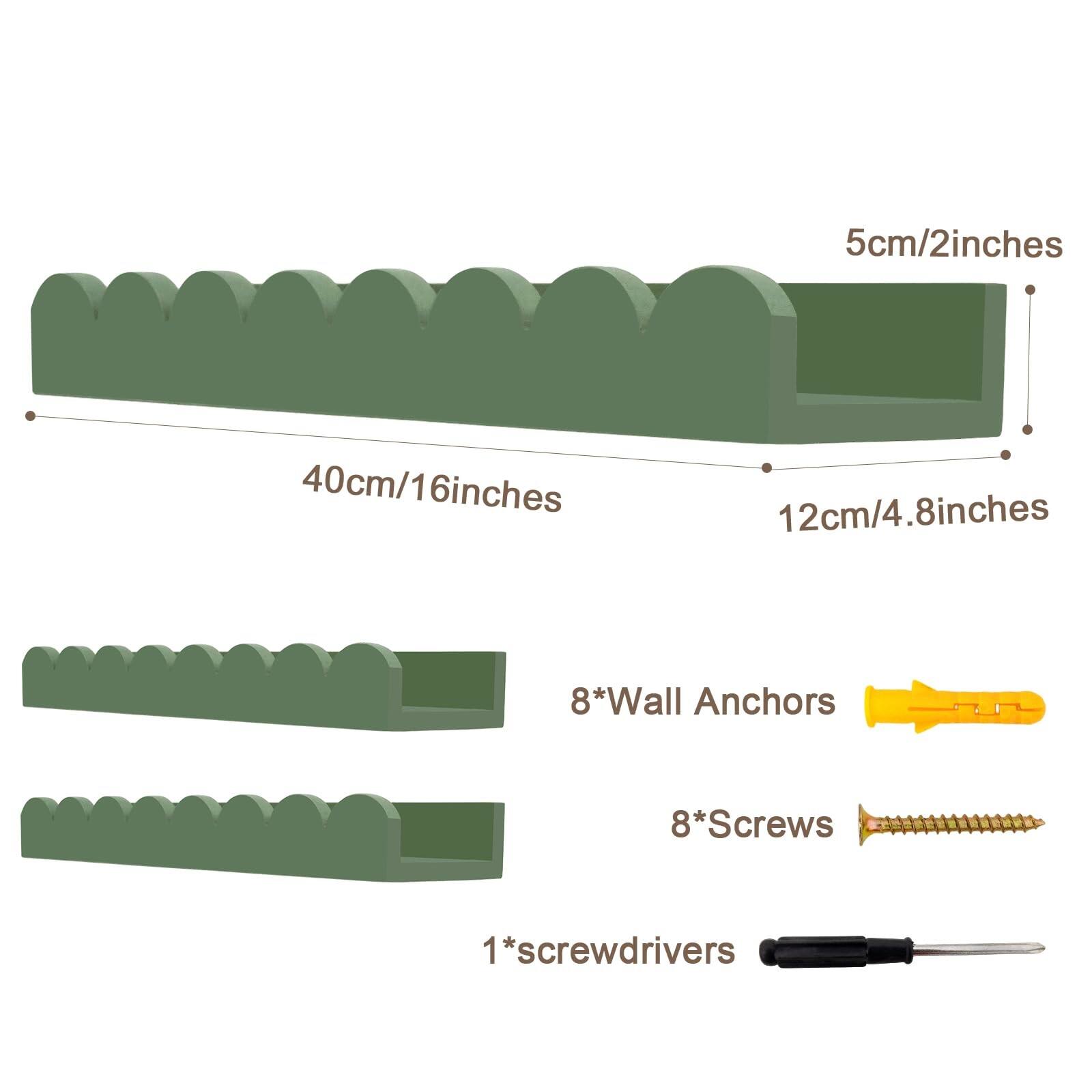 - 5cm/2 inches
- 40cm/16 inches
- 12cm/4.8 inches
- 8*Wall Anchors
- 8*Screws
- 1*screwdriver