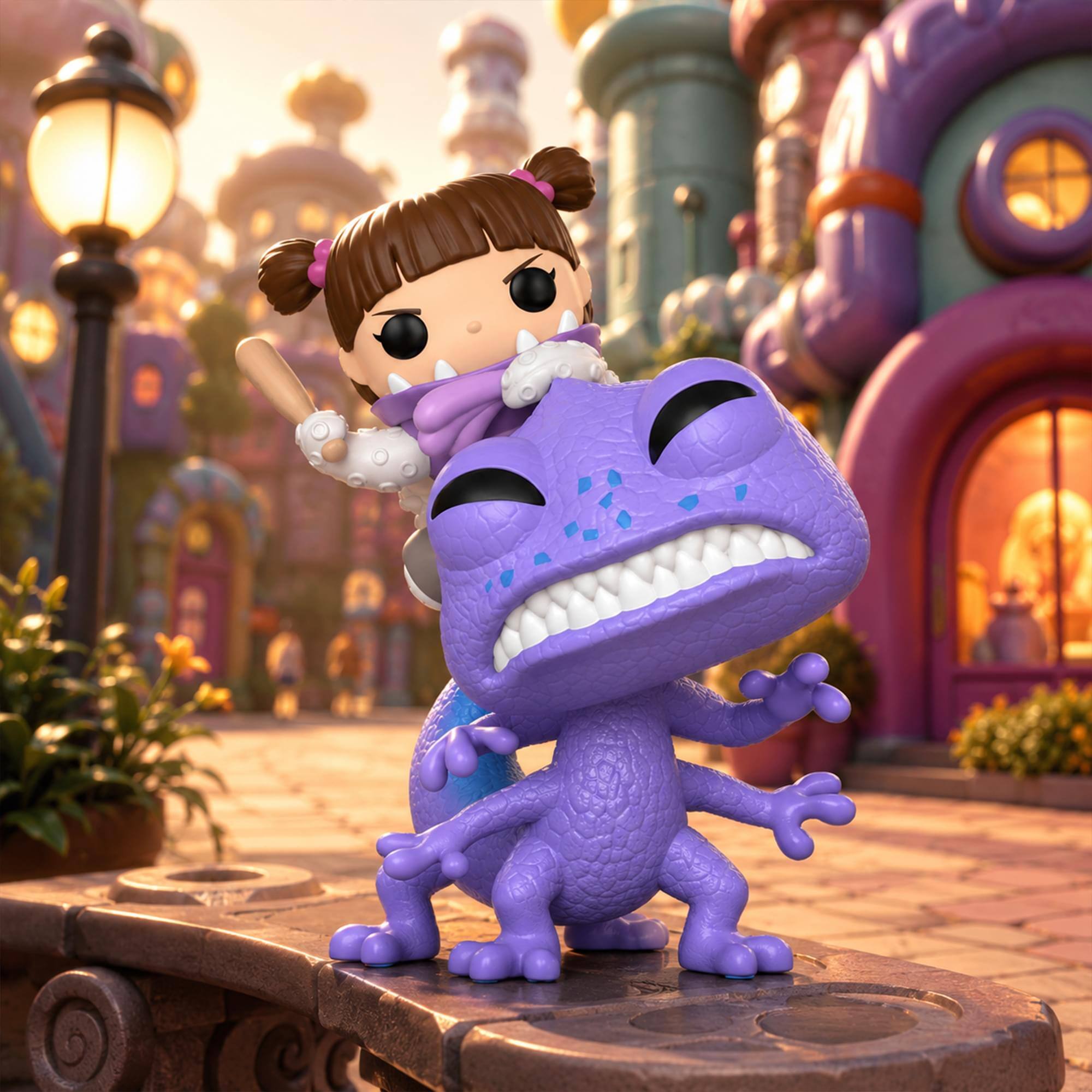 Alt View 2. Funko - Monsters: Randall vs. Boo #1759 - Purple.