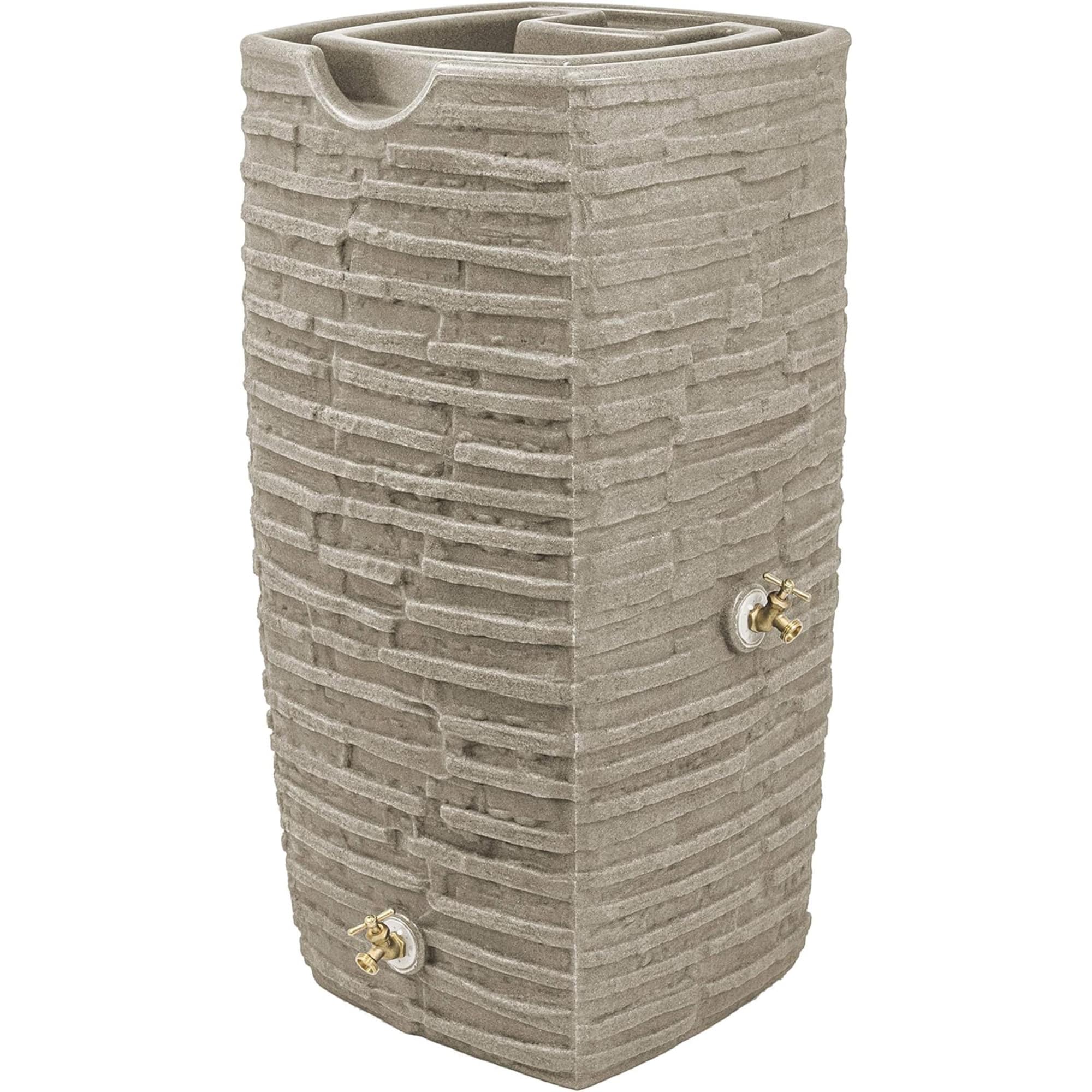 Good Ideas - Impressions Riverwalk 50 Gallon Rain Saver with Spigots - Sandstone price history on PriceWatchPro