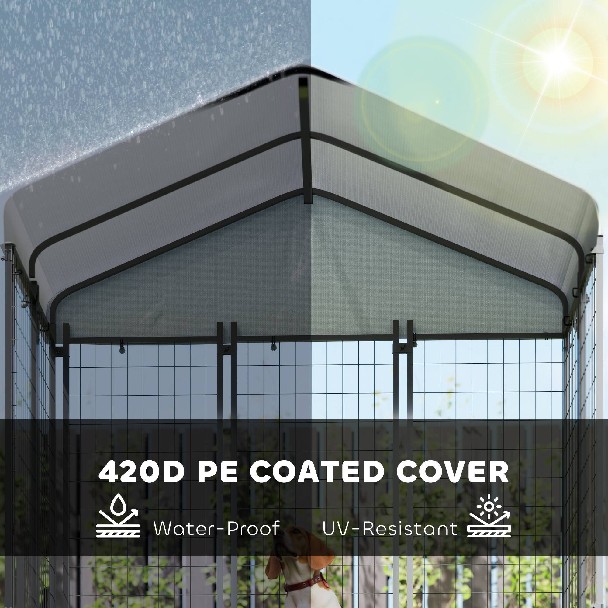 420D PE COATED COVER  
Water-Proof  
UV-Resistant