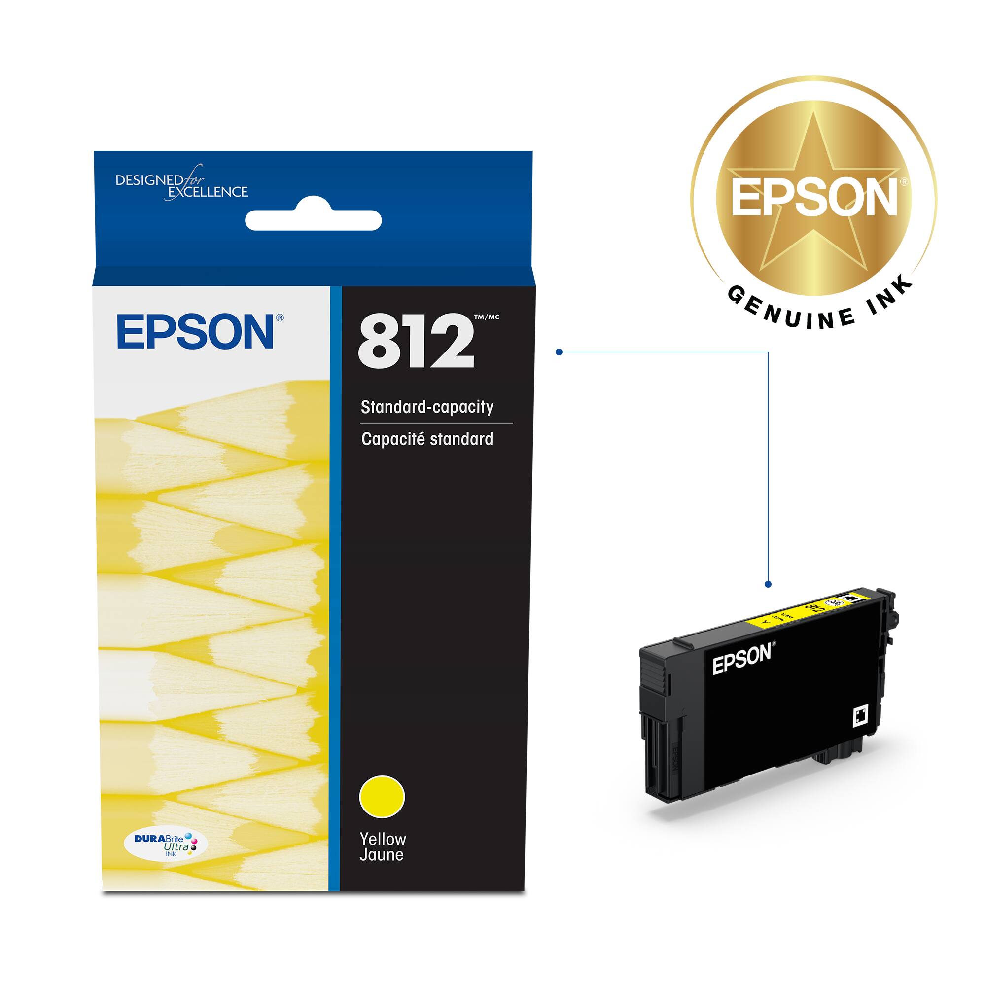 Designed Excellence Epson TM-UMC EPSON 812 Standard-capacity Capacity Standard Genuine Ink 18 II EPSON's Durable Ultra Precise Printing Yellow Yellow