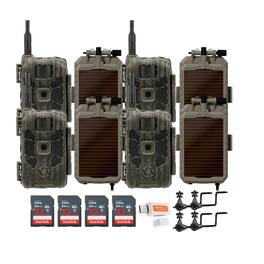 Stealth Cam - 40MP Deceptor Max Trail Camera with Solar Panel (4-Pack) Bundle
